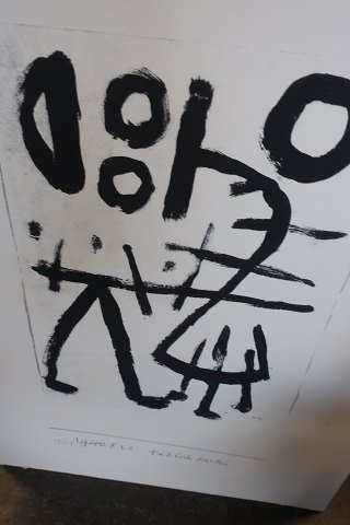 Paul Klee (1879-1940), Tryk, "Tätlichkeiten"Dateret 1940Abstrakt kunst - F20Uden rammeMål ca.: 70cm x  50cmPaul Klee eksperimenterede og undersøgte meget, og han var meget alsidig og velfunderet, idet han også underviste