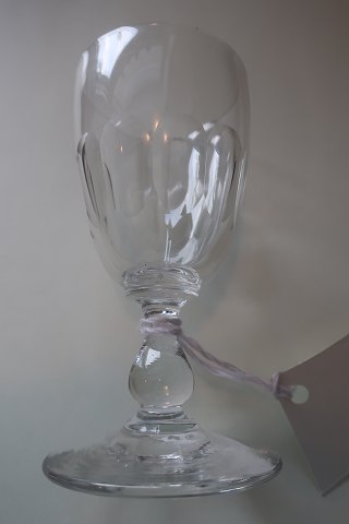 Antikke Berlonier glas Med olivenslibning
