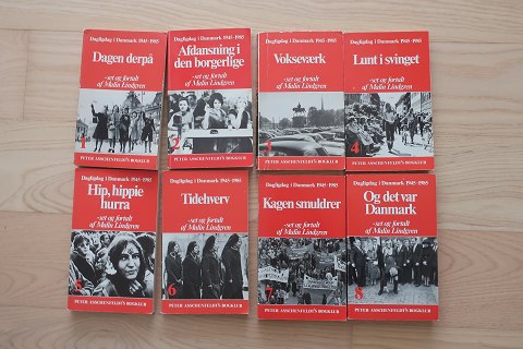 Dagligdag i Danmark- alle 8 bind samlet i serien
- 1945-1985
- set og fortalt af Mali Lindgren
Peter Asschenfeldt