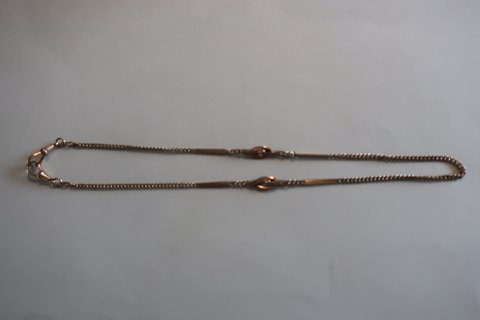 An old antik watch chain, but can be used as a necklace too
Double
With links
Stamp "M. Double" "15"
L: 46cm
In a very good condition