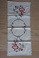 Old table cloth
With embroidery in colours - made by hand
About  60cm x 30cm
In a good condition